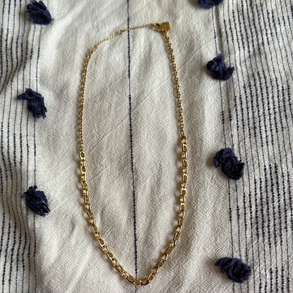 NWOT Coach Gold-Tone Chain Necklace